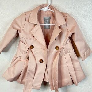 Tahari Blush Double-Breasted Kids Pea Coat